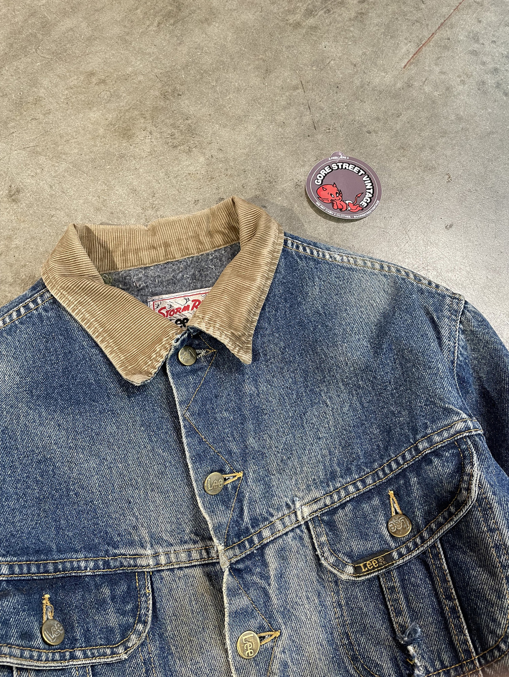 Vintage 80s Lee Storm Rider Heavily Distressed L 23x25